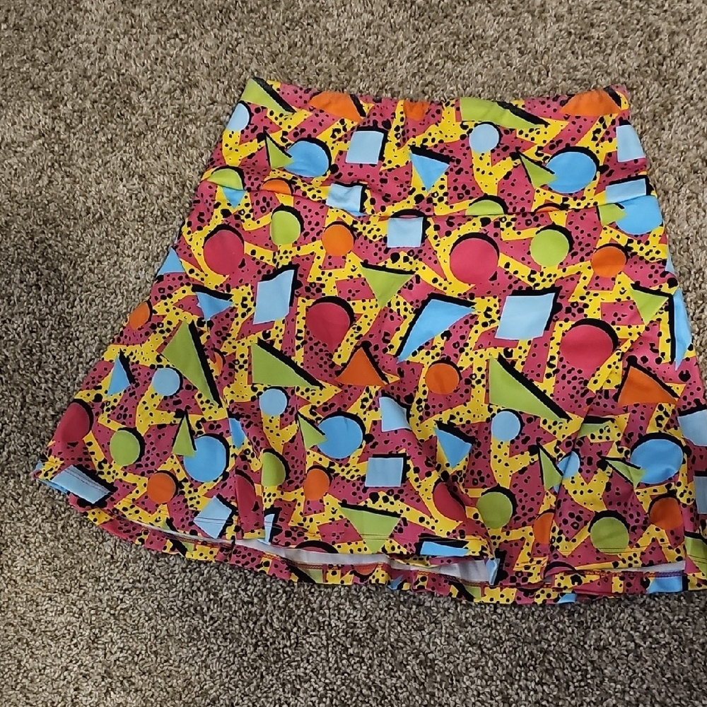 Colorful Geometric Pattern Skirt